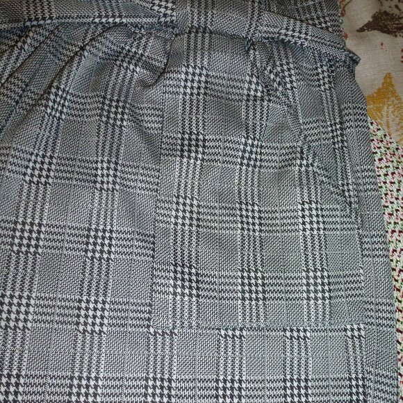 KANCY KOLE High Waist Paper Bag w/Pockets &Tie, Stretch Cropped Trousers  Sz 2XL - Picture 8 of 13